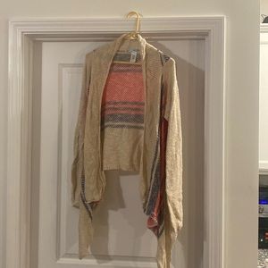 Maurices waterfall open cardigan size L